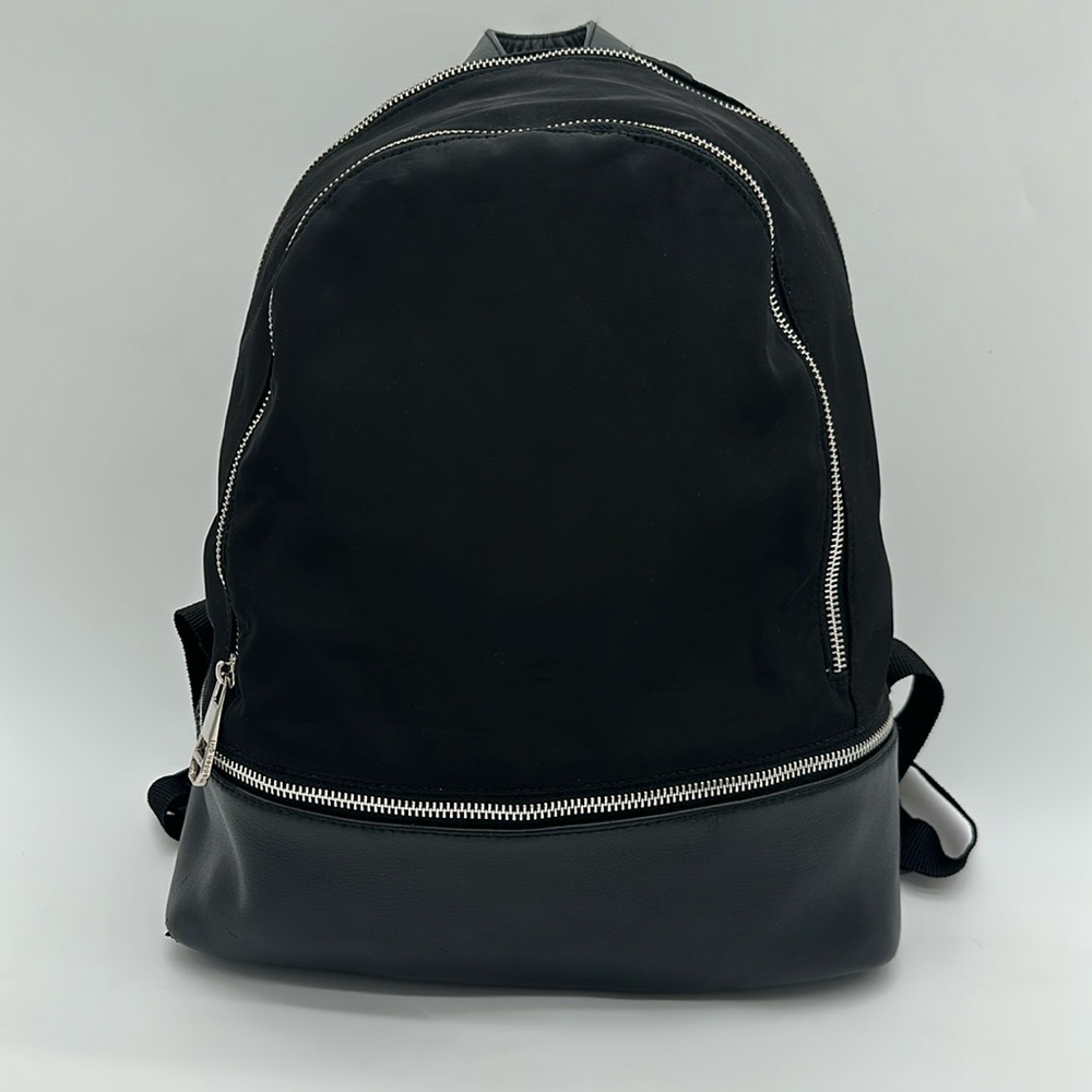 Madden Girl Backpack Black 2 Zip Sections Logo Padded Strap